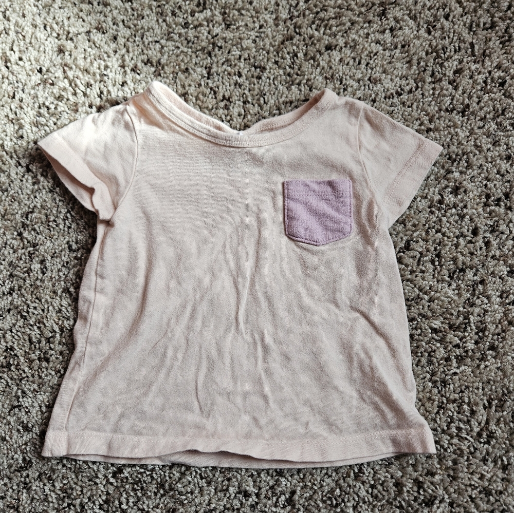 Kids Pink T-Shirt with Pocket